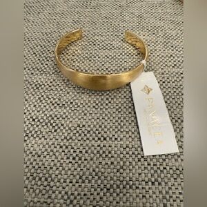 NWOT Panacea Brushed Gold Cuff Bracelet